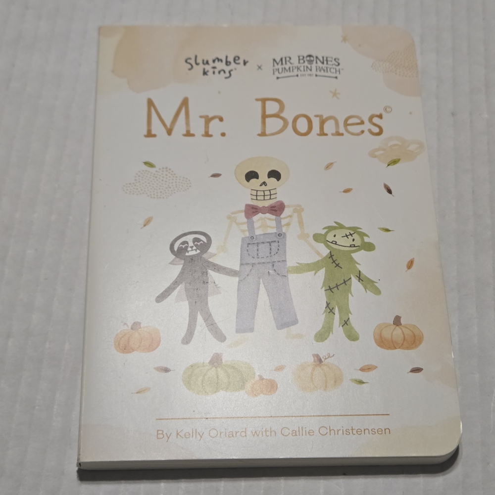 Slumberkins Mr. Bones Book x Mr Bones Pumpkin Patch, kids imagination mindful